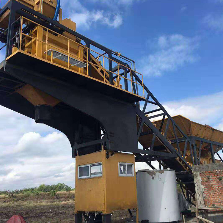 35m3/h ready mix mobile precast concrete batching plant