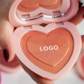 Blusher palette a forma di cuore faccia singolo blush