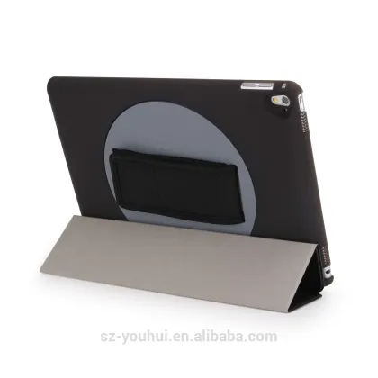 High quality wholesale belt leather retating case for iPad pro 9.7
