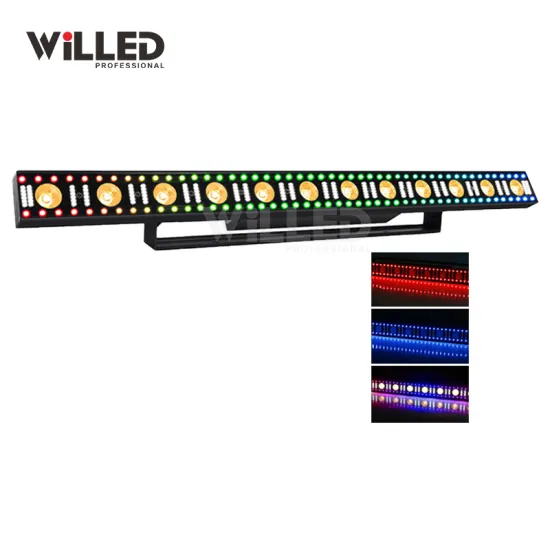 WILLED Linear Bar Wash Warm White RGB DMX LED Pixel Individual Control 12x3W Wall Washers