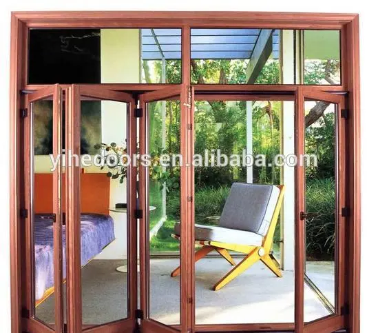 Aluminum low-e glass folding doors