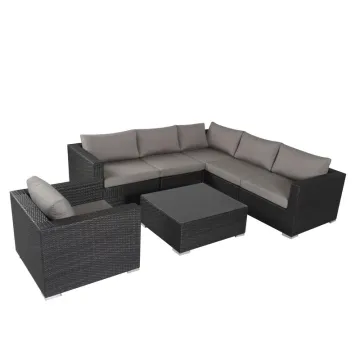 waterproof patio outdoor furniture garden rattan sofa set