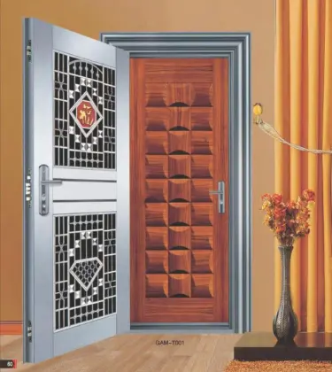 steel security door with fire proof