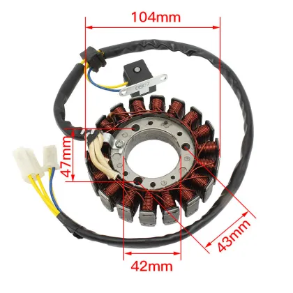 Water-cooled stator coil Motorcycle stator coil for Flyshen Linhai 250CC 300CC scooter
