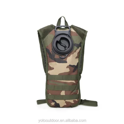 Camo Tactical Hydration Backpack for Hiking and Trail Running