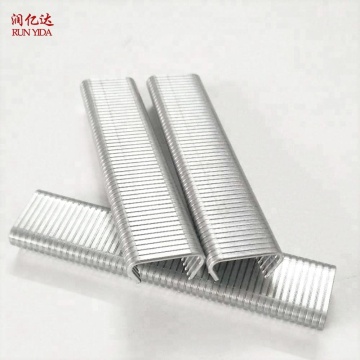 HR22 21.8/24.5 mm Crown Galvanized D Hog Ring Plier Nails for Sofa Mattress