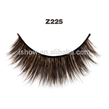 purple brown mink eyelashes strips all handmade thick false eye lashes