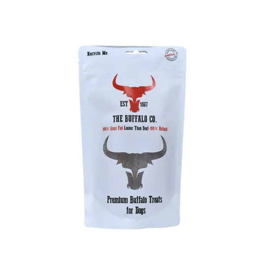 Resealable Recycling tear notch pet food bag