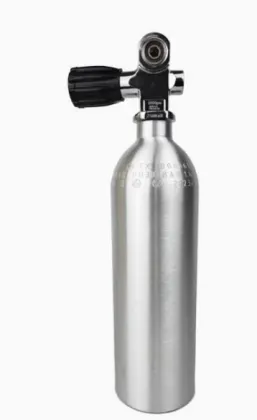 Aluminum pressure tank for diving equipment