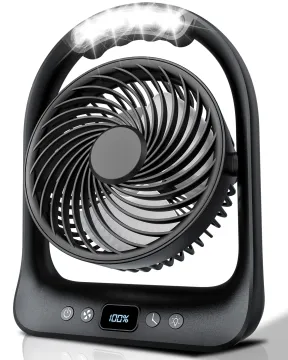 Portable Shaking Head Charging Fan: Perfect for Desk, Handheld, Outdoor Camping, and More
