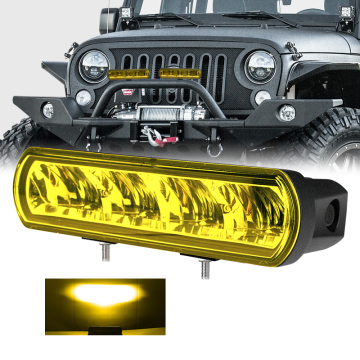 40W DRL Side Facing LED Fog/Driving Lights with IP69K Yellow Mask for Truck, Jeep, ATV