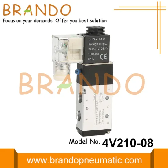 4V210-08 DC24V G1/2'' AirTAC Type Pneumatic Solenoid Valve