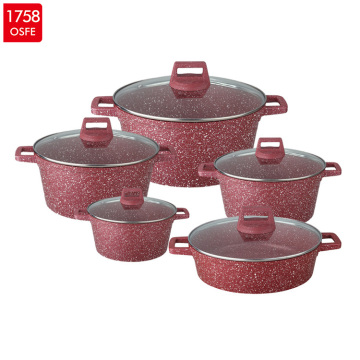 Die-Cast Non-stick Aluminum Casserole With Glass Lid