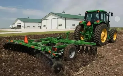 Soil tillage machinery powder coating