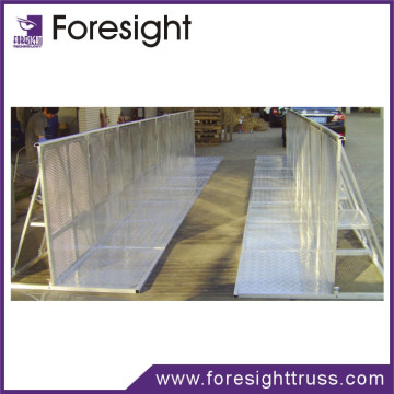 stainless steel used road remote crowd control barrier