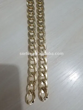 Gold Curb Chain Aluminum Chain Jewelry Findings