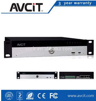 Stable front panel, brushed AL-MG alloy, 8 input/output I/O interfaces,1U rack mounted,IP-based Distributed System Data center