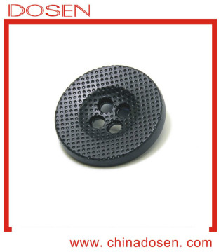 Custom Gunmetal Color Nickle Free Metal Button 4 holes Sew on Button for clothing zamak material Shirt Garments Diameter 21mm