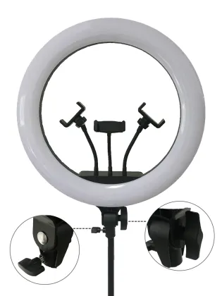 photography 18inch selfie Bi-colour ring light with Tripod
