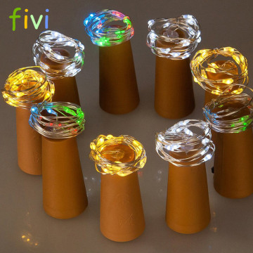 Cork Shaped LED String Lights for Christmas and Wedding Decorations