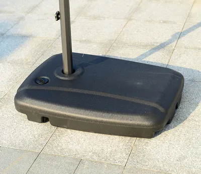 Hanging Umbrella 330x240 cm: Portable Patio Sun Protective Umbrella