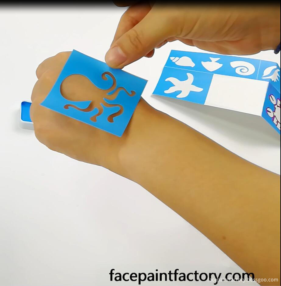 Face paint stencils