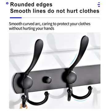 robe hook matte black