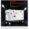 5kW-15KW firehjuls mobil stille dieselgenerator lukket