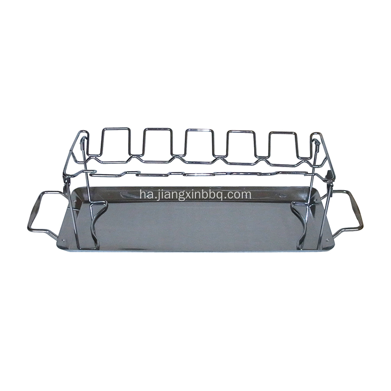 Barbecue Leg And Wing Grill Rack For Poultry