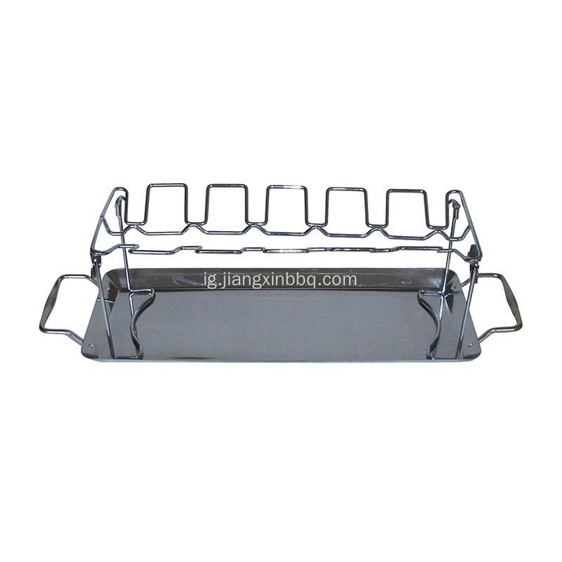 Ụkwụ Barbecue na Wing Grill Rack Maka anụ ọkụkọ