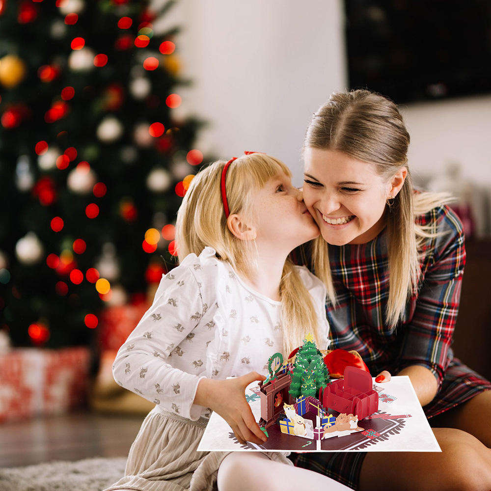 3D Pop up Christmas greeting card