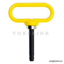 Magnetic 12mm trailer pin na may cotter hitch pin dilaw na hawakan ng hitch trailer pin