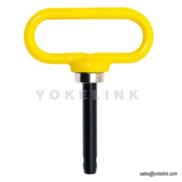 Știft magnetic de remorcă de 12 mm cu știft de cârlig pentru cârlig, mâner galben, știfturi de remorcă