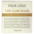 24K Gold Collagen esfoliando esfoliação corporal