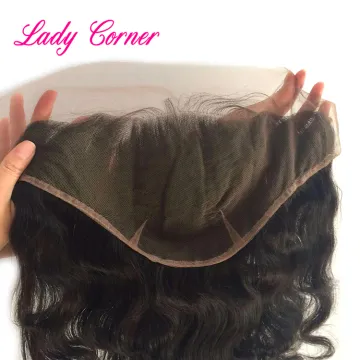 Hot selling new lace closure human hair 10" 22" hair silk middle part lace closure frontal