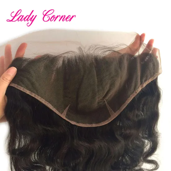 Hot selling new lace closure human hair 10" 22" hair silk middle part lace closure frontal