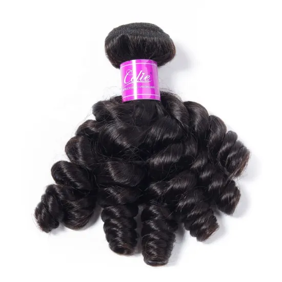 Wholesale 12A Grade One Bundle From One Single Donor Double Drawn Virgin Funmi Human Hair