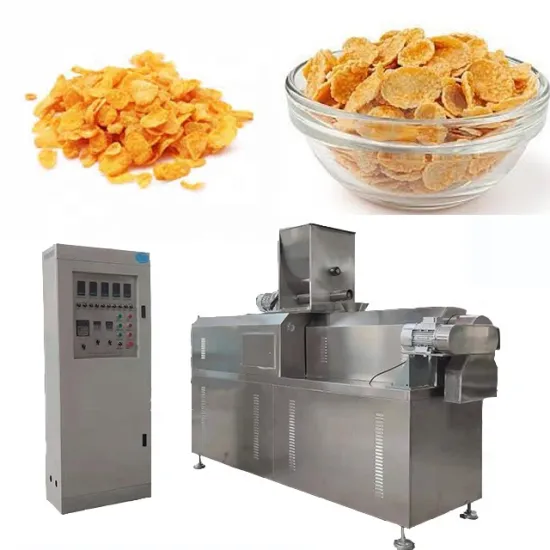Automatic Breakfast Cereal Snack Extruder Production Line for Corn Flakes