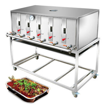 Hot Selling Automatic Gas Smokeless BBQ Satay Kebab Skewer Machine