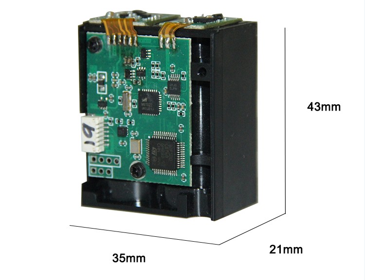 100m High Frequency LiDAR Sensor Size