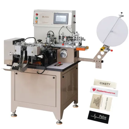 JZ-2817 Multifunction Garment Ribbon Label Cutting and Folding Machine