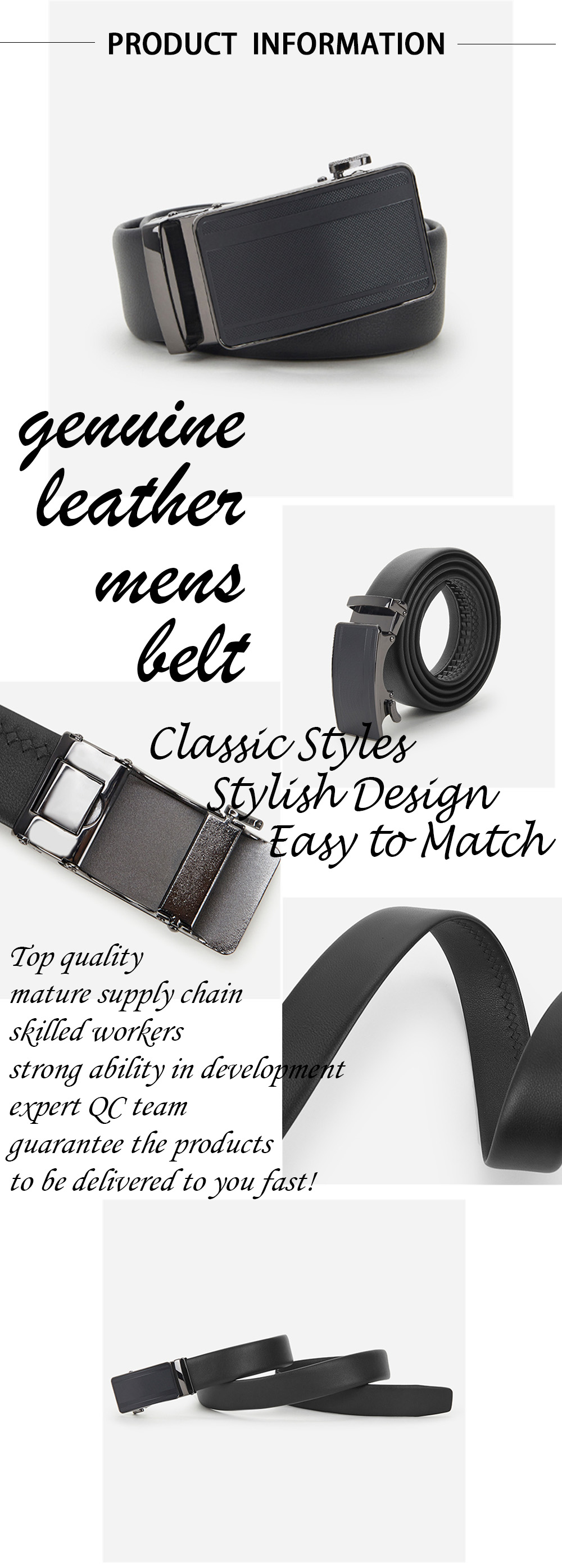 Men's Automatic Buckle Belt