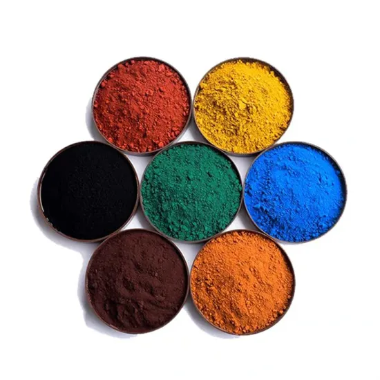 Iron Oxide Red Yellow Black Blue Green