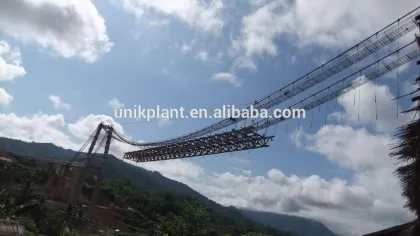 TLLS wire ropes crane in the bridge construction