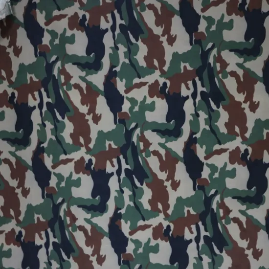 CVC 65/35 Woodland Camouflage Fabric: Authentic Nepal Camouflage Material