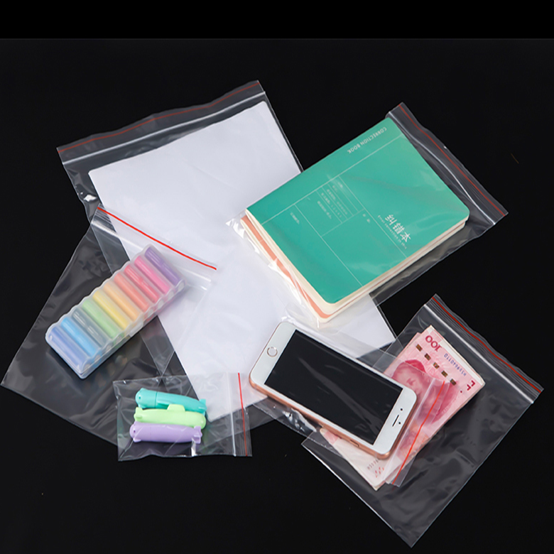 Wholesale plastic polyethylene LDPE zip lock transparent PE reclosable ziplock bag