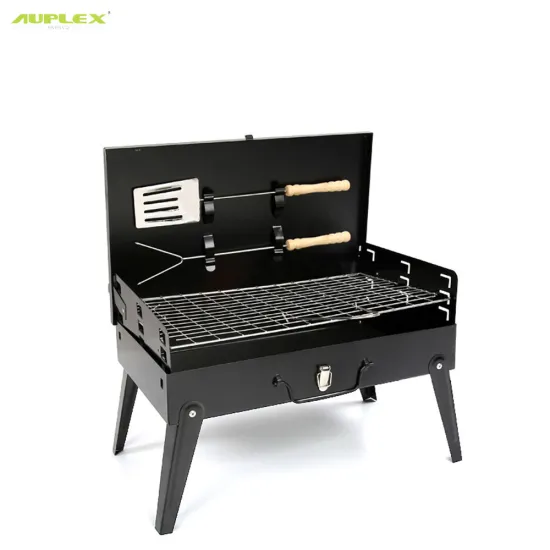 Outdoor Portable BBQ Charcoal Grill Foldable Picnic Furnace Type Barbecue Grill with Accessories