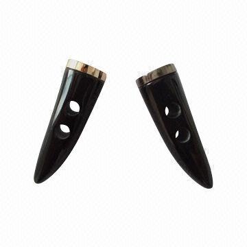 Resin Toggle Button with Metal End