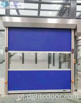 Porta rolante de alta velocidade em PVC para fábrica de alimentos