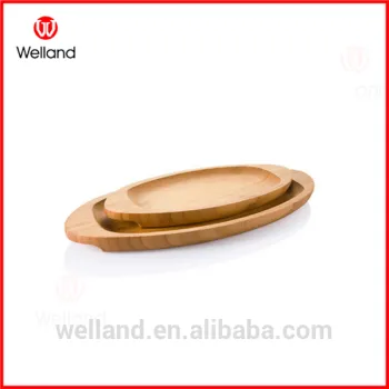 bamboo food plate set